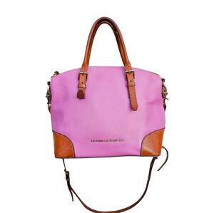Dooney & Bourke Pink and Tan Satchel